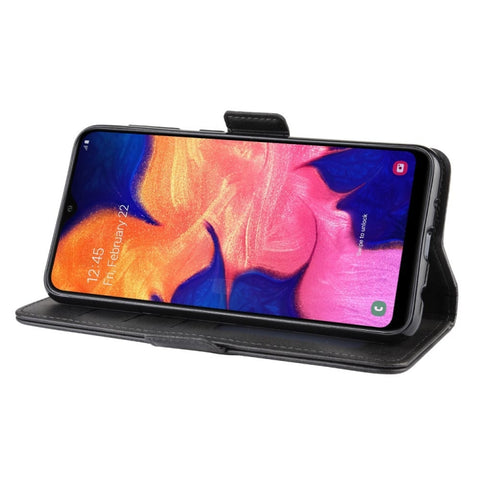 Wallet Stand Leather Cell Phone Case for Galaxy A10，with Wallet & Holder & Card Slots