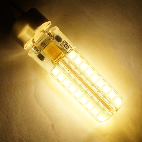 GY6.35 5W SMD2835 72LEDs Dimmable Silicone Corn Bulb for Chandelier Crystal Lamp Lighting Accessories,AC 12V, Warm White, Cool White