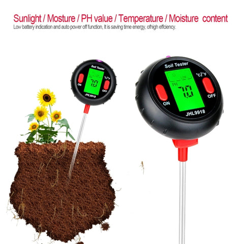 RZ104 Soil PH Meter Humidity Detector Digital PH Meter Soil Monitor PH Gardening Plant Soil Tester, RZ104