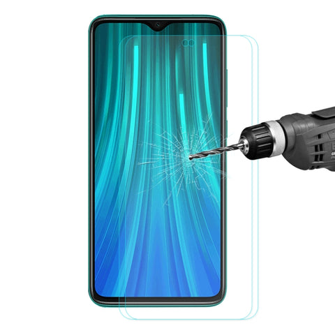 2 PCS ENKAY Hat-prince 0.26mm 9H 2.5D Curved Edge Tempered Glass Film for, Galaxy A10s, Xiaomi Redmi Note 8 Pro, Xiaomi Redmi Note 8