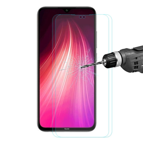 2 PCS ENKAY Hat-prince 0.26mm 9H 2.5D Curved Edge Tempered Glass Film for, Galaxy A10s, Xiaomi Redmi Note 8 Pro, Xiaomi Redmi Note 8