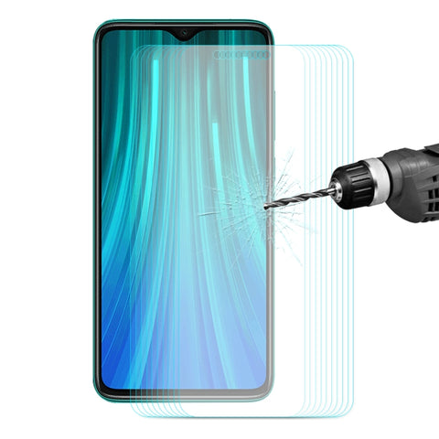 10 PCS ENKAY Hat-prince 0.26mm 9H 2.5D Curved Edge Tempered Glass Film for, For Galaxy A10s, For Redmi Note 8 Pro, For Redmi Note 8