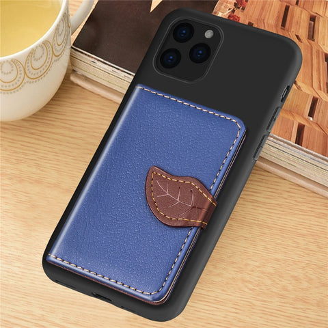For iPhone XI 2019 Litchi Pattern Card Bag Wallet Bracket + TPU Phone Case with Card Slot Wallet Bracket Function, For iPhone 11 Pro