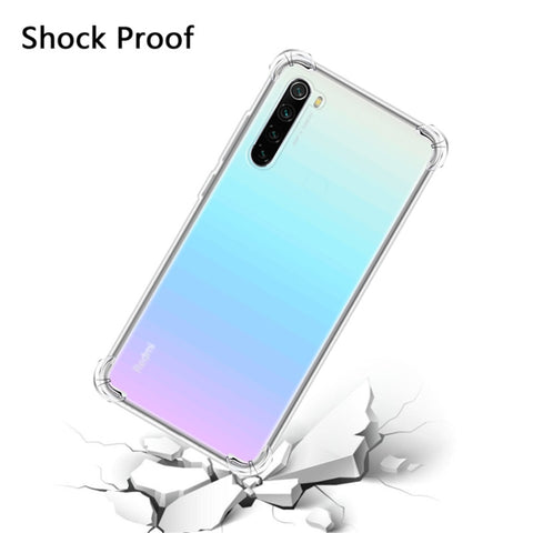 For Xiaomi Redmi Note 8 Four-Corner Anti-Drop Ultra-Thin Transparent TPU Phone Case