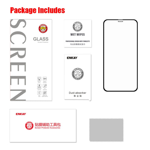 ENKAY Hat-prince Full Glue 0.26mm 9H 2.5D Tempered Glass Full Coverage Film, For iPhone 11 / iPhone XR, For iPhone 11 Pro / XS / X, For iPhone 11 Pro Max / XS Max