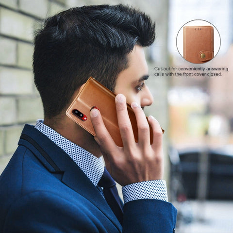 For Galaxy A10S Retro Solid Color Leather Buckle Phone Case with Lanyard & Photo Frame & Card Slot & Wallet & Stand Function, For Galaxy A10S