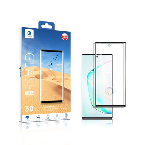 mocolo 0.33mm 9H 3D Curved Full Screen Tempered Glass Film, Support fingerprint unlock, For Galaxy Note 10, For Galaxy Note 10+