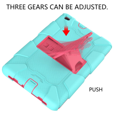 For Galaxy Tab A8.0 2019 / T290 Shockproof Two-Color Silicone Protection Case with Holder, For Galaxy Tab A8.0 2019