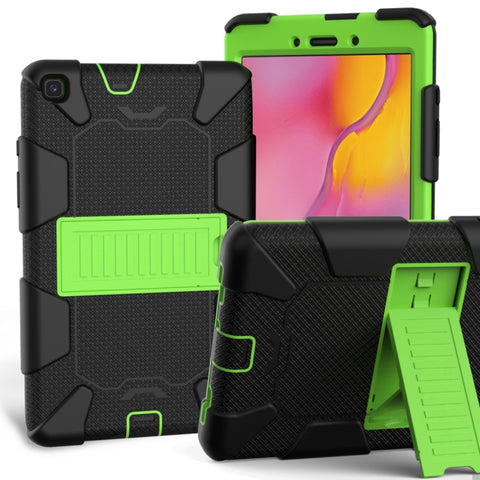 For Galaxy Tab A8.0 2019 / T290 Shockproof Two-Color Silicone Protection Case with Holder, For Galaxy Tab A8.0 2019