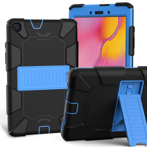 For Galaxy Tab A8.0 2019 / T290 Shockproof Two-Color Silicone Protection Case with Holder, For Galaxy Tab A8.0 2019