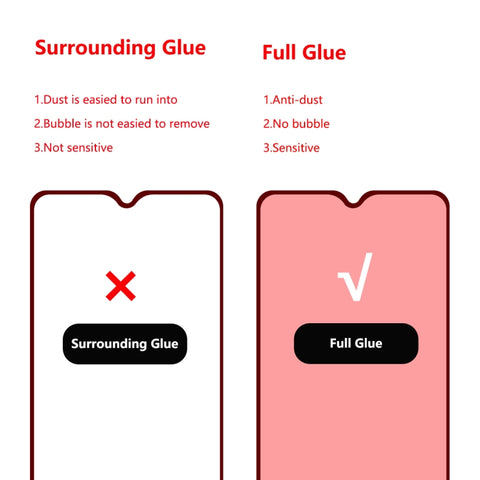 2 PCS ENKAY Hat-prince Full Glue 0.26mm 9H 2.5D Tempered Glass Full Coverage Film, For Galaxy A20s, For Moto G8 Plus