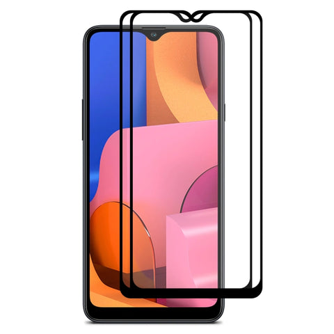 2 PCS ENKAY Hat-prince Full Glue 0.26mm 9H 2.5D Tempered Glass Full Coverage Film, For Galaxy A20s, For Moto G8 Plus