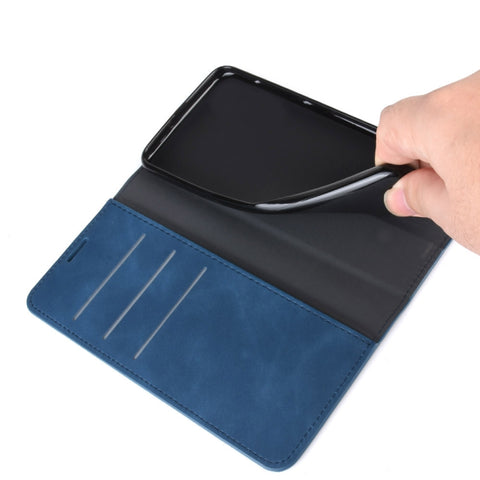 For Galaxy Note10+   Retro-skin Business Magnetic Suction Leather Case with Holder & Card Slots & Wallet, For Galaxy Note10+