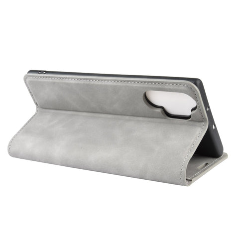 For Galaxy Note10+   Retro-skin Business Magnetic Suction Leather Case with Holder & Card Slots & Wallet, For Galaxy Note10+
