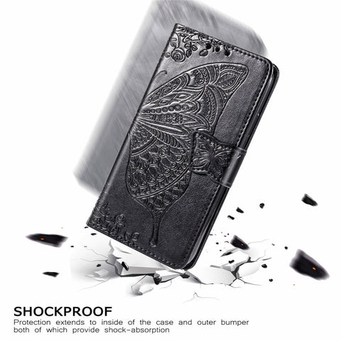 For Galaxy A51 Butterfly Love Flower Embossed Horizontal Flip Leather Case with Bracket / Card Slot / Wallet / Lanyard, For Galaxy A51
