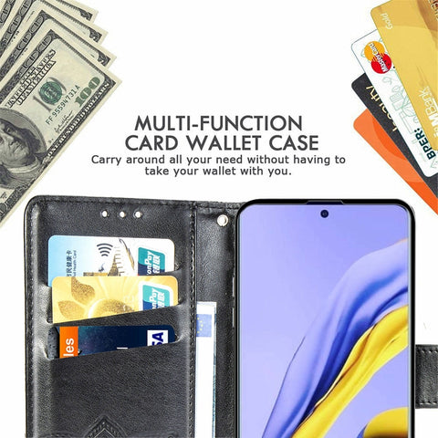 For Galaxy A51 Butterfly Love Flower Embossed Horizontal Flip Leather Case with Bracket / Card Slot / Wallet / Lanyard, For Galaxy A51