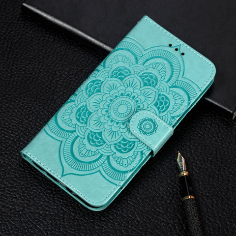 For Galaxy A70s  Mandala Embossing Pattern Horizontal Flip Leather Case with Holder & Card Slots & Wallet & Photo Frame & Lanyard, For Galaxy A70s