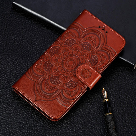 For Galaxy A70s  Mandala Embossing Pattern Horizontal Flip Leather Case with Holder & Card Slots & Wallet & Photo Frame & Lanyard, For Galaxy A70s