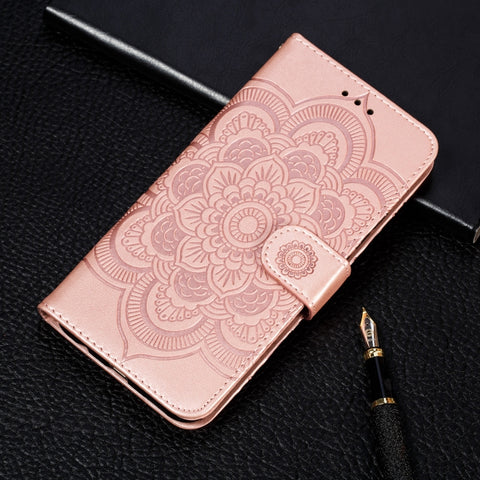 For Galaxy A70s  Mandala Embossing Pattern Horizontal Flip Leather Case with Holder & Card Slots & Wallet & Photo Frame & Lanyard, For Galaxy A70s