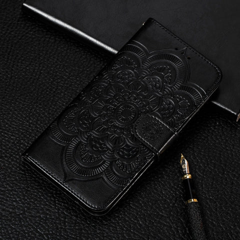 For Galaxy A70s  Mandala Embossing Pattern Horizontal Flip Leather Case with Holder & Card Slots & Wallet & Photo Frame & Lanyard, For Galaxy A70s