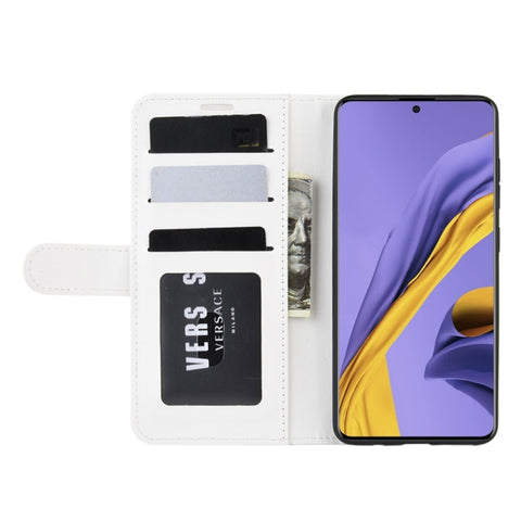 For Galaxy A51 R64 Texture Single Horizontal Flip Protective Case with Holder & Card Slots & Wallet& Photo Frame, For Samsung Galaxy A51 (4G)
