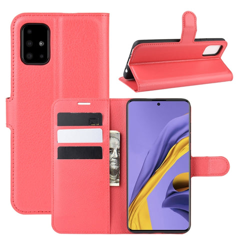 For Galaxy A51 Litchi Texture Horizontal Flip Protective Case with Holder & Card Slots & Wallet, For Galaxy A51 (4G)