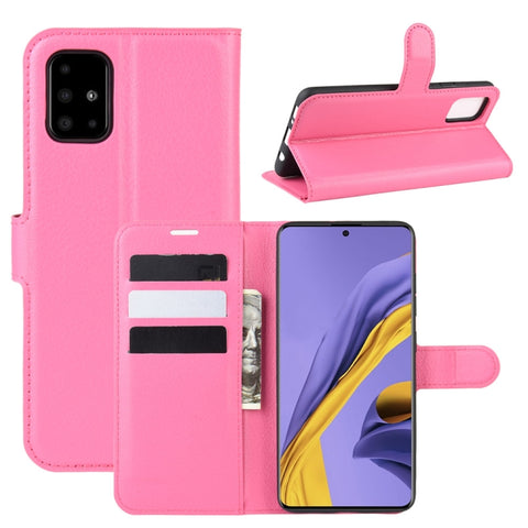 For Galaxy A51 Litchi Texture Horizontal Flip Protective Case with Holder & Card Slots & Wallet, For Galaxy A51 (4G)
