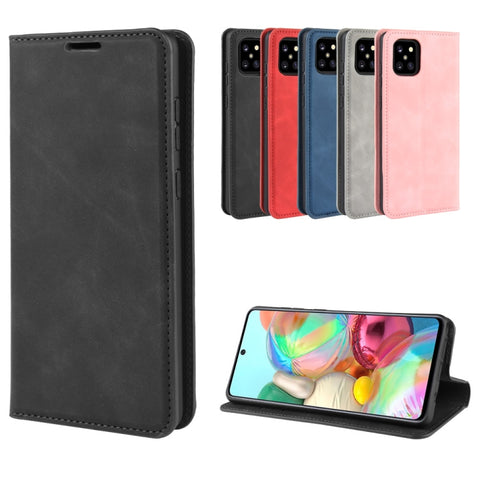 For Galaxy A81 / M60S / Note 10 Lite  Retro-skin Business Magnetic Suction Leather Case with Holder & Card Slots & Wallet, For Galaxy A81