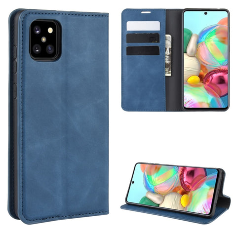 For Galaxy A81 / M60S / Note 10 Lite  Retro-skin Business Magnetic Suction Leather Case with Holder & Card Slots & Wallet, For Galaxy A81