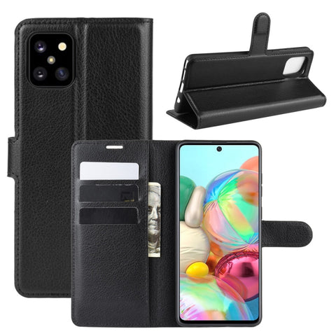 For Galaxy A81 / M60S / Note 10 Lite Litchi Texture Horizontal Flip Protective Case with Holder & Card Slots & Wallet, For Galaxy A81