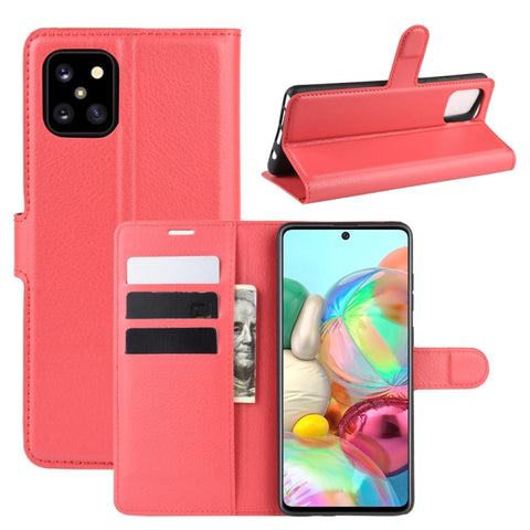 For Galaxy A81 / M60S / Note 10 Lite Litchi Texture Horizontal Flip Protective Case with Holder & Card Slots & Wallet, For Galaxy A81