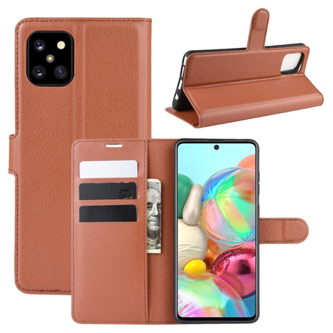 For Galaxy A81 / M60S / Note 10 Lite Litchi Texture Horizontal Flip Protective Case with Holder & Card Slots & Wallet, For Galaxy A81