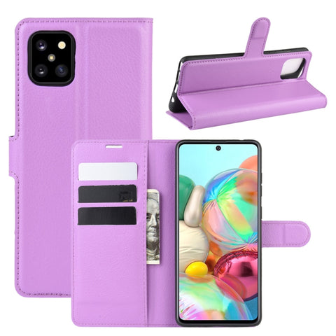 For Galaxy A81 / M60S / Note 10 Lite Litchi Texture Horizontal Flip Protective Case with Holder & Card Slots & Wallet, For Galaxy A81