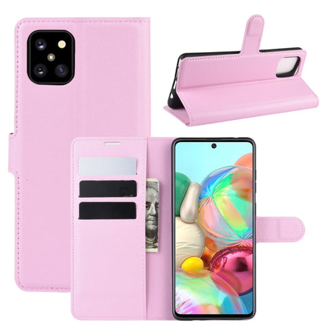 For Galaxy A81 / M60S / Note 10 Lite Litchi Texture Horizontal Flip Protective Case with Holder & Card Slots & Wallet, For Galaxy A81