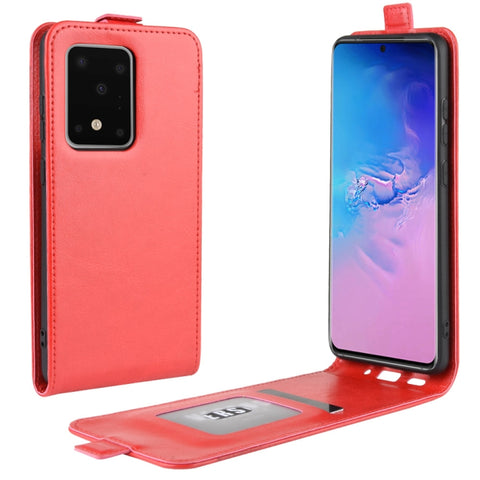 For Galaxy S11 Plus R64 Texture Single Vertical Flip Leather Protective Case with Card Slots & Photo Frame, For Galaxy S20 Ultra