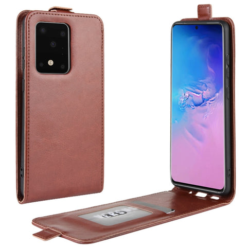 For Galaxy S11 Plus R64 Texture Single Vertical Flip Leather Protective Case with Card Slots & Photo Frame, For Galaxy S20 Ultra