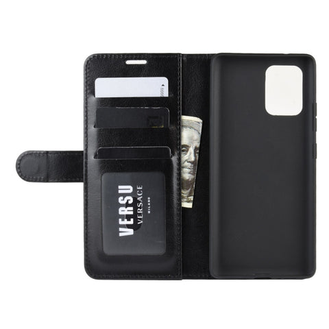For Galaxy A91  /M80S / S10 Lite    R64 Texture Single Horizontal Flip Protective Case with Holder & Card Slots & Wallet& Photo Frame
