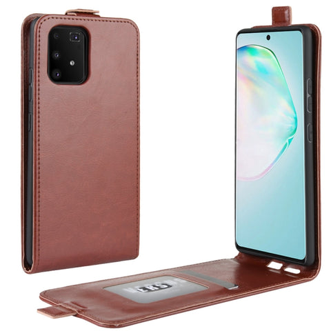 For Galaxy A91 / M80s / S10 Lite R64 Texture Single Vertical Flip Leather Protective Case with Card Slots & Photo Frame, For Galaxy A91
