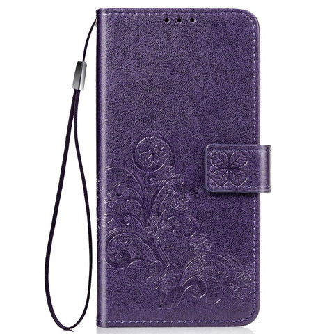 Lucky Clover Pressed Flowers Pattern Leather Case with Holder & Card Slots & Wallet & Hand Strap, For Galaxy S20+, For Galaxy S20 Ultra, For Galaxy S20, For Galaxy A71, For Galaxy S10 Lite / A91 / M80s, For Galaxy Note10 Lite/A81/M60s                  ...