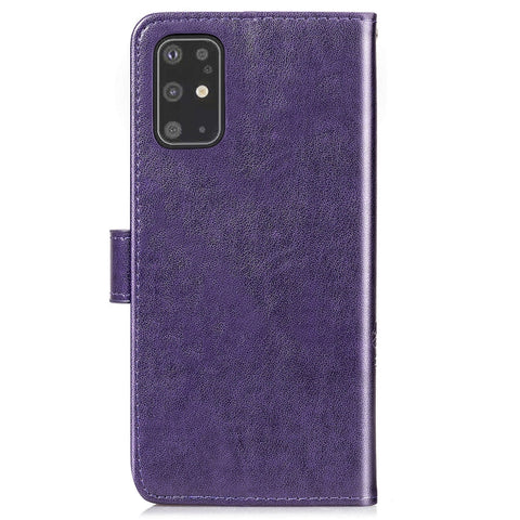 Lucky Clover Pressed Flowers Pattern Leather Case with Holder & Card Slots & Wallet & Hand Strap, For Galaxy S20+, For Galaxy S20 Ultra, For Galaxy S20, For Galaxy A71, For Galaxy S10 Lite / A91 / M80s, For Galaxy Note10 Lite/A81/M60s                  ...