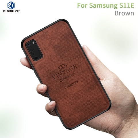 PINWUYO Zun Series PC + TPU + Skin Waterproof And Anti-fall All-inclusive Protective Shell, For Galaxy S20, For Galaxy S20+, For Galaxy S11e / S20