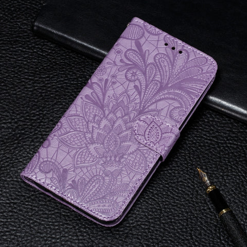 Lace Flower Embossing Pattern Horizontal Flip Leather Case with Holder & Card Slots & Wallet & Photo Frame & Lanyard, For Huawei P40 Pro, For Huawei P40, For Huawei P40Lite&Nova 6SE&Nova 7i, For Huawei Nova 6, For Huawei Honor V30 & V30 Pro            ...
