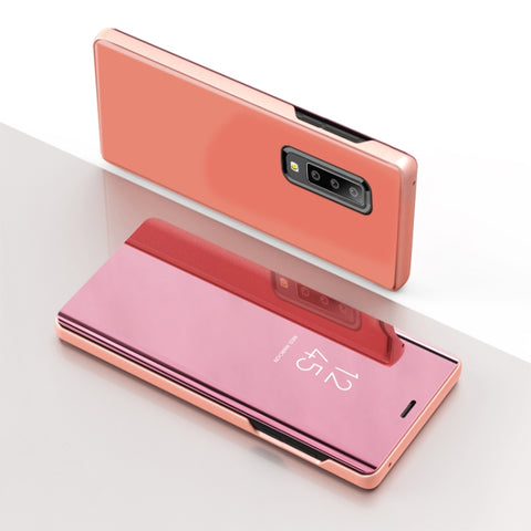For Galaxy A70e Plated Mirror Horizontal Flip Leather Case with Holder, For Samsung Galaxy A70e, For Galaxy A70e