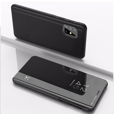 For Galaxy A31 Plated Mirror Horizontal Flip Leather Case with Holder, For Samsung Galaxy A31, For Galaxy A31