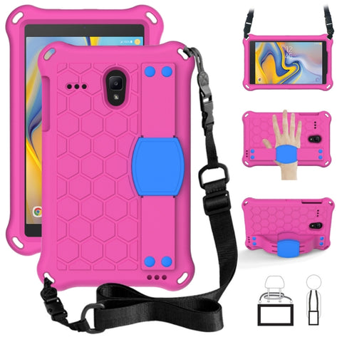 Honeycomb Design EVA + PC Four Corner Anti Falling Flat Protective Shell With Straps, For Galaxy Tab A 8.0(2018) T387, For GalaxyTab A 8.0 (2017)T380, For GalaxyTab A 10.1 (2019) T510