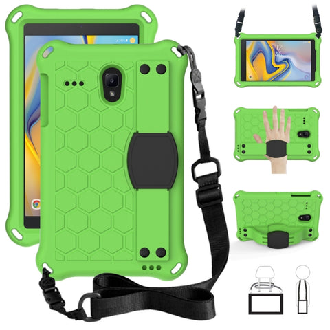 Honeycomb Design EVA + PC Four Corner Anti Falling Flat Protective Shell With Straps, For Galaxy Tab A 8.0(2018) T387, For GalaxyTab A 8.0 (2017)T380, For GalaxyTab A 10.1 (2019) T510