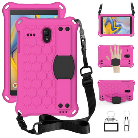 Honeycomb Design EVA + PC Four Corner Anti Falling Flat Protective Shell With Straps, For Galaxy Tab A 8.0(2018) T387, For GalaxyTab A 8.0 (2017)T380, For GalaxyTab A 10.1 (2019) T510
