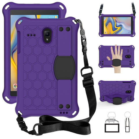 Honeycomb Design EVA + PC Four Corner Anti Falling Flat Protective Shell With Straps, For Galaxy Tab A 8.0(2018) T387, For GalaxyTab A 8.0 (2017)T380, For GalaxyTab A 10.1 (2019) T510