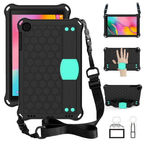 Honeycomb Design EVA + PC Four Corner Anti Falling Flat Protective Shell With Straps, For Galaxy Tab A 8.0(2018) T387, For GalaxyTab A 8.0 (2017)T380, For GalaxyTab A 10.1 (2019) T510