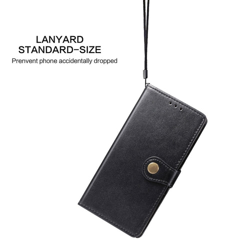 For Galaxy M31 Retro Solid Color Leather Buckle Phone Case with Lanyard & Photo Frame & Card Slot & Wallet & Stand Function, For Galaxy M31